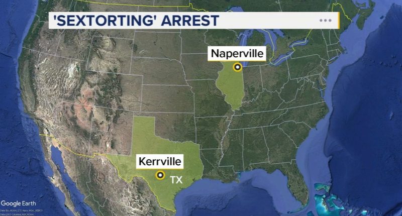 Texas man Cody D. Ratliff arrested for 'sextortion' of Naperville teenager, threatening to send explicit photos to family: police