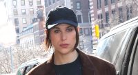Tommy Dorfman reveals racy thigh tattoo at Coach fashion show in NYC