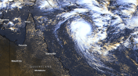Tropical Cyclone Alfred is continuing to intensify and is beginning to turn to the south according to the Bureau of Meteorology.