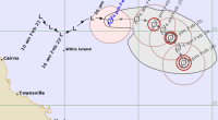 Tropical Cyclone Alfred forms over Coral Sea off Queensland coast
