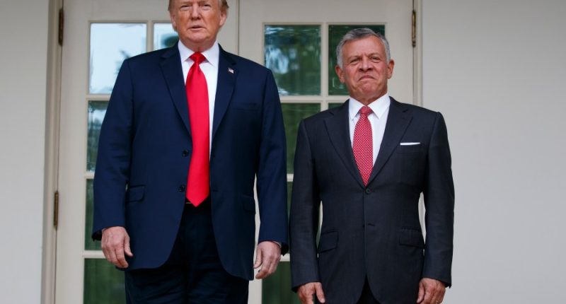 Trump meeting with king of Jordan over plan for Gaza