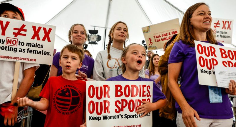 Trump signs executive order banning trans women from women's sports