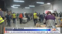 WBGL hosts biggest bed build ever for Mahomet's Sleep in Heavenly Peace
