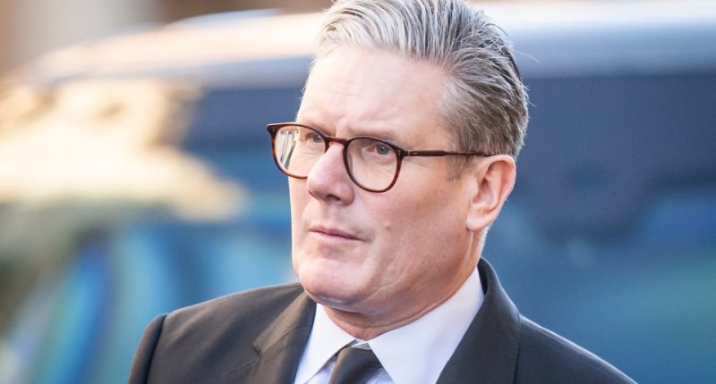 Keir Starmer at Lord Prescott's funeral.