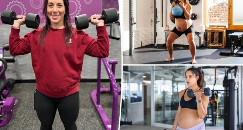5 exercises you can do with a belly bump: pregnant fitness trainer