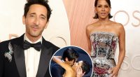 Adrien Brody, Halle Berry reunite on Oscars 2025 red carpet years after controversial kiss