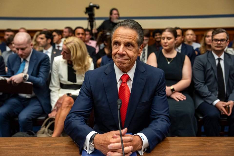 Andrew Cuomo testifying before a House subcommittee.