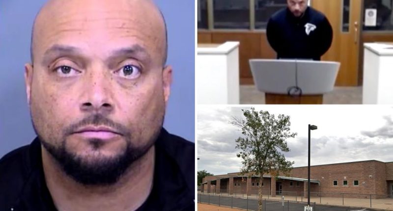 Arizona teacher Curt Hinton allegedly exposed himself in front of class while peeing in can