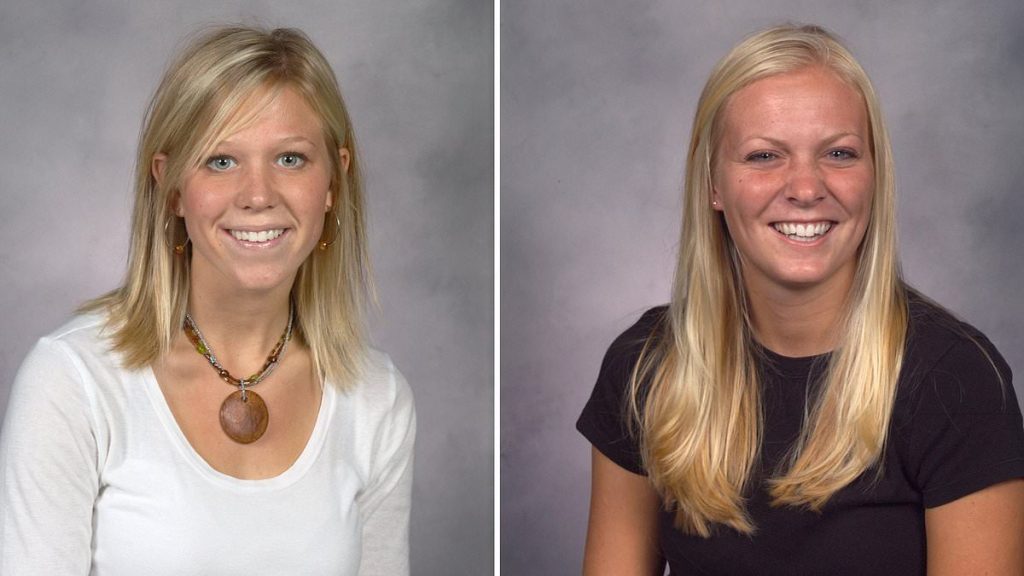 Blonde co-ed doppelgangers' similarities cause worst mix-up imaginable