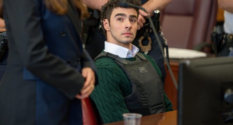 Luigi Mangione at a court hearing in New York City.