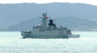PLA-N Jiangkai-class frigate Hengyang sailing at sea.