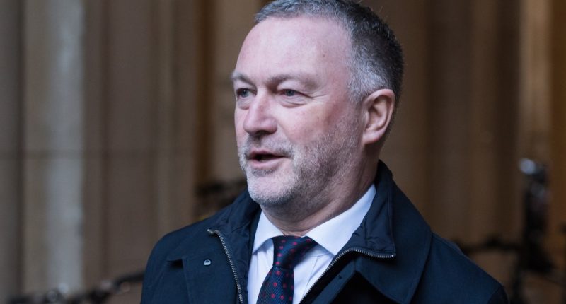 Steve Reed, Secretary of State for Environment, Food and Rural Affairs, arriving at a cabinet meeting.