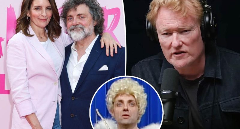 Conan O'Brien reveals Tina Fey's furious reaction to husband's sketch