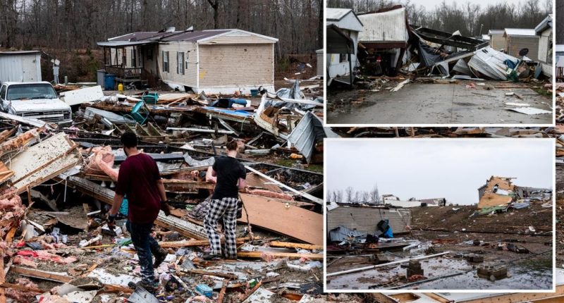 Death toll grows to 33 as destructive storms and violent tornadoes obliterate the South and Midwest