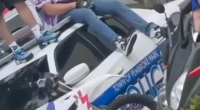 Decoy police car wrecked by Florida bikers in massive street takeover, PD says