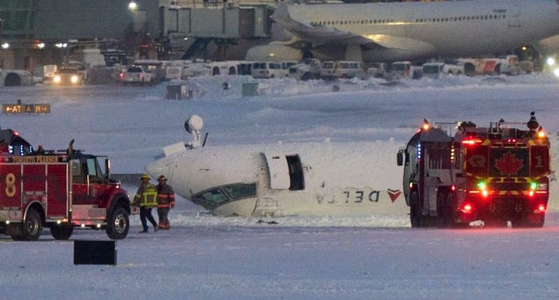 Delta plane that flipped upside down showed high rate of descent: report
