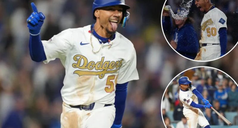 Dodgers' Mookie Betts homers twice  — including walk-off blast  — after illness