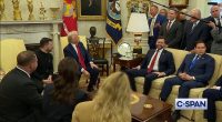 Does Trump's wink prove the White House bust-up was planned?