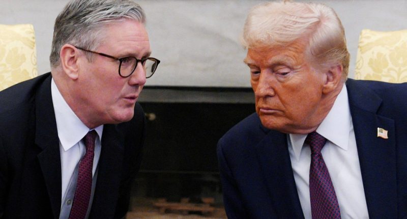 Keir Starmer and Donald Trump in a meeting.