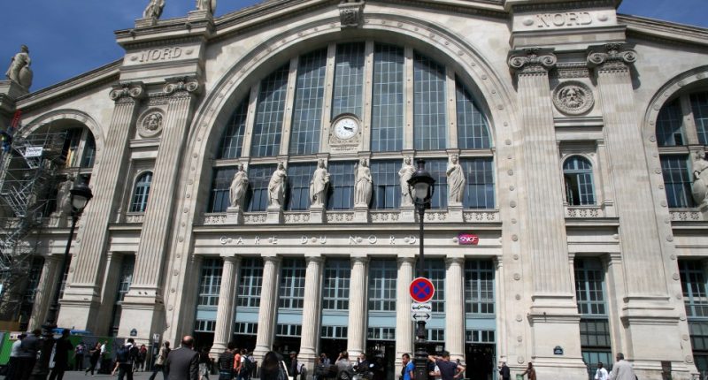 Gare du Nord train station in Paris, France.