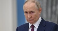 Vladimir Putin at a press conference.