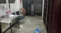 A woman and her young son in a Thai detention center.