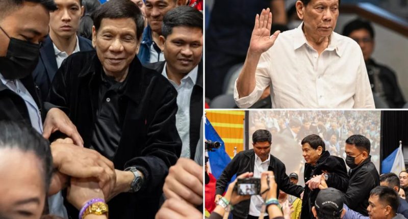 Former Philippine President Duterte arrested on an ICC warrant over drug killings