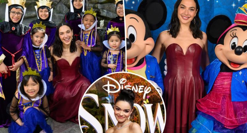 Gal Gadot promotes 'Snow White' solo at Disneyland amid 'tension' rumors with co-star Rachel Zegler