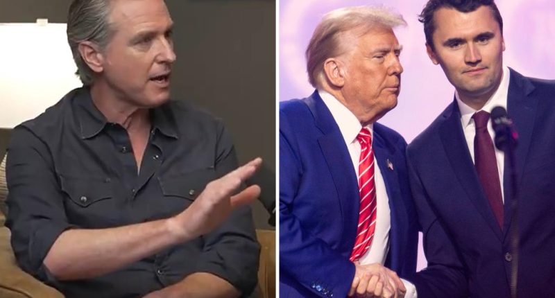 Gavin Newsom splits with Dems on trans athletes in women's sports while seeking advice from MAGA influencer Charlie Kirk