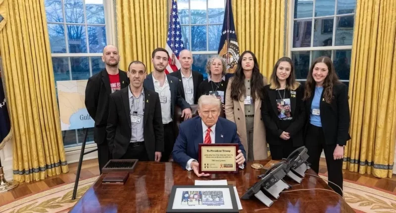 Hostages freed from Gaza tell Trump he was 'sent by God' to save them, but dozens more remain