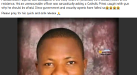 How Kidnapped Plateau Catholic priest escapes from k!dnappers in Abuja
