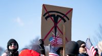 Hundreds protest Tesla showrooms over Musk's DOGE work