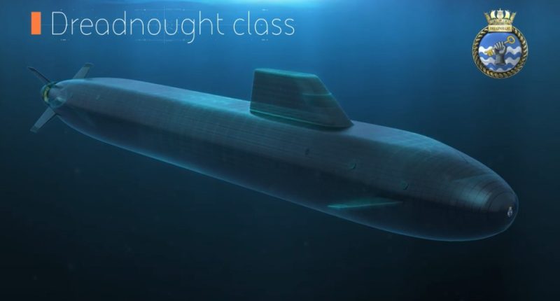 Artist Impressiom of Dreadnought submarine