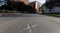 An âXâ marks one of the spots near where JFK was shot