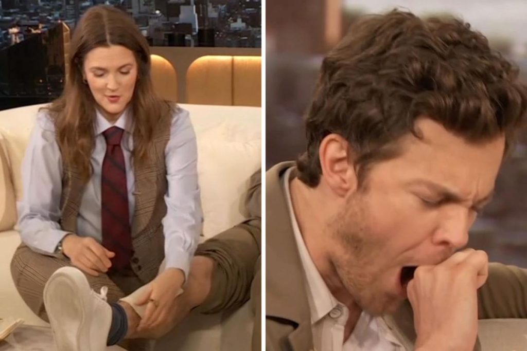 Jack Quaid Screams In Pain As Drew Barrymore Waxes His Legs On ‘The Drew Barrymore Show’
