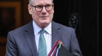 Sir Keir Starmer leaving 10 Downing Street.