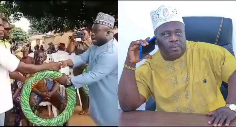 Kogi State minority leader empowers people with motorcycle tyres