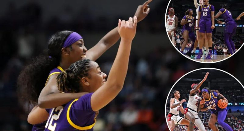 LSU pulls away from NC State to reach Elite Eight in women's March Madness
