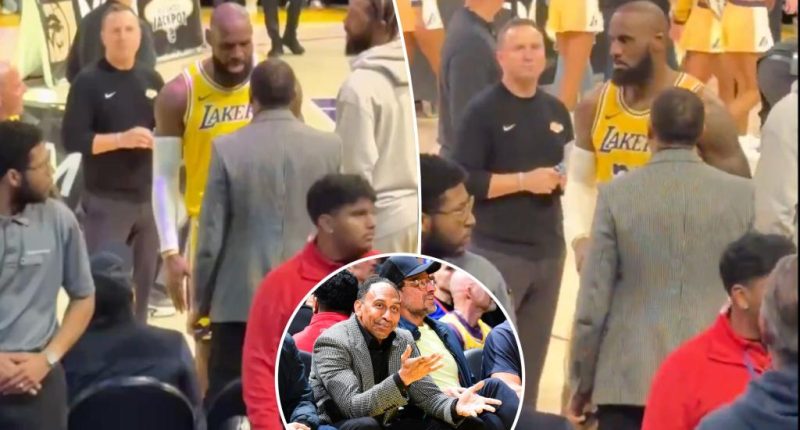 LeBron James scolds Stephen A. Smith in stunning scene after Lakers beat Knicks
