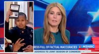 MSNBC host shown alongside a young boy holding a police badge.