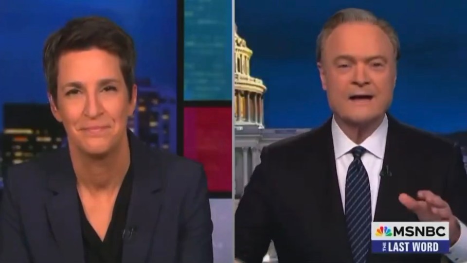 Rachel Maddow and Lawrence O'Donnell on MSNBC's The Last Word.