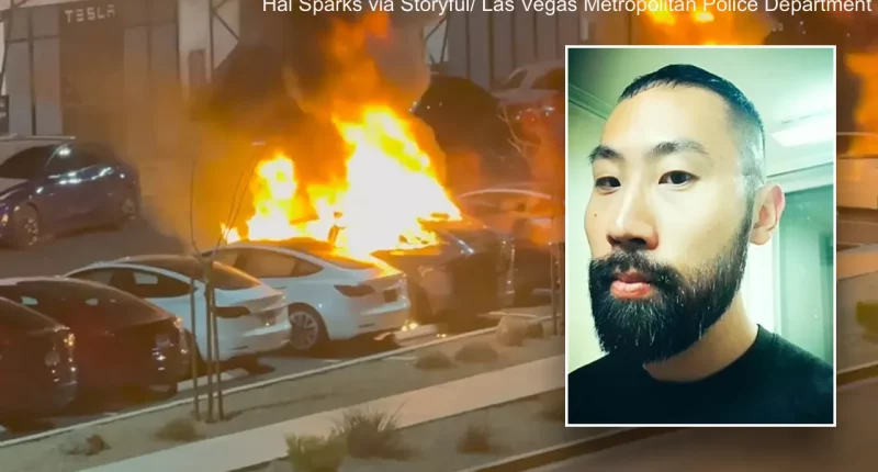 Man arrested in Molotov cocktail attack at Tesla shop in Las Vegas will also face federal charges