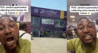 Man fumes at Jendol supermarket over ₦30 nylon charge after spending ₦11,800