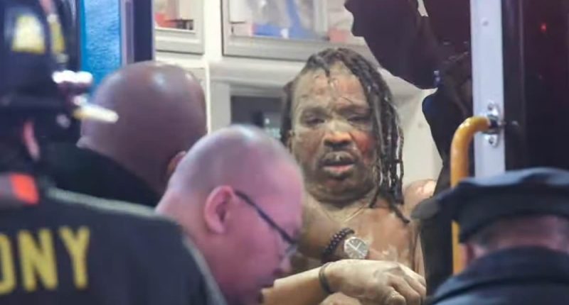 Man set on fire in Times Square as police hunt for arsonist