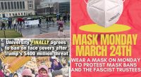 Masked Columbia protesters march on campus, defying days-old ban to comply with Trump order