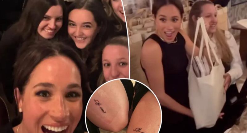 Meghan Markle surprises longtime fans at a special Netflix screening -- and they show off their 'As Ever' tattoos