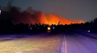 Multiple wildfires in the Carolinas force evacuations, burn ban issued in South Carolina