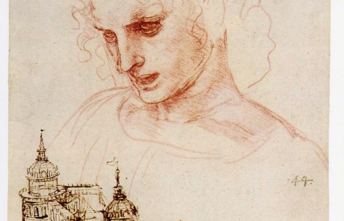 Study for St. James the Greater and a corner pavilion for a castle.