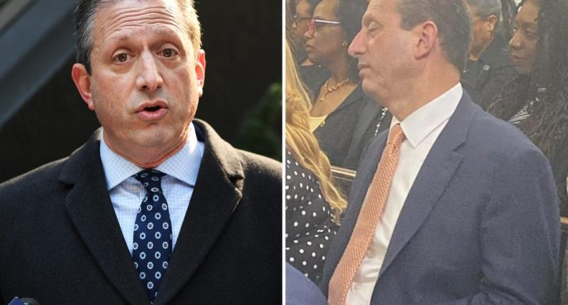 NYC Comptroller Brad Lander 'naps' at NAACP icon Hazel Dukes' funeral