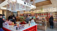 Interior view of Mixue Ice Cream & Tea's flagship store in Zhengzhou, China.